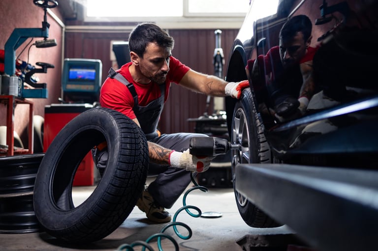 Wheel repair technician